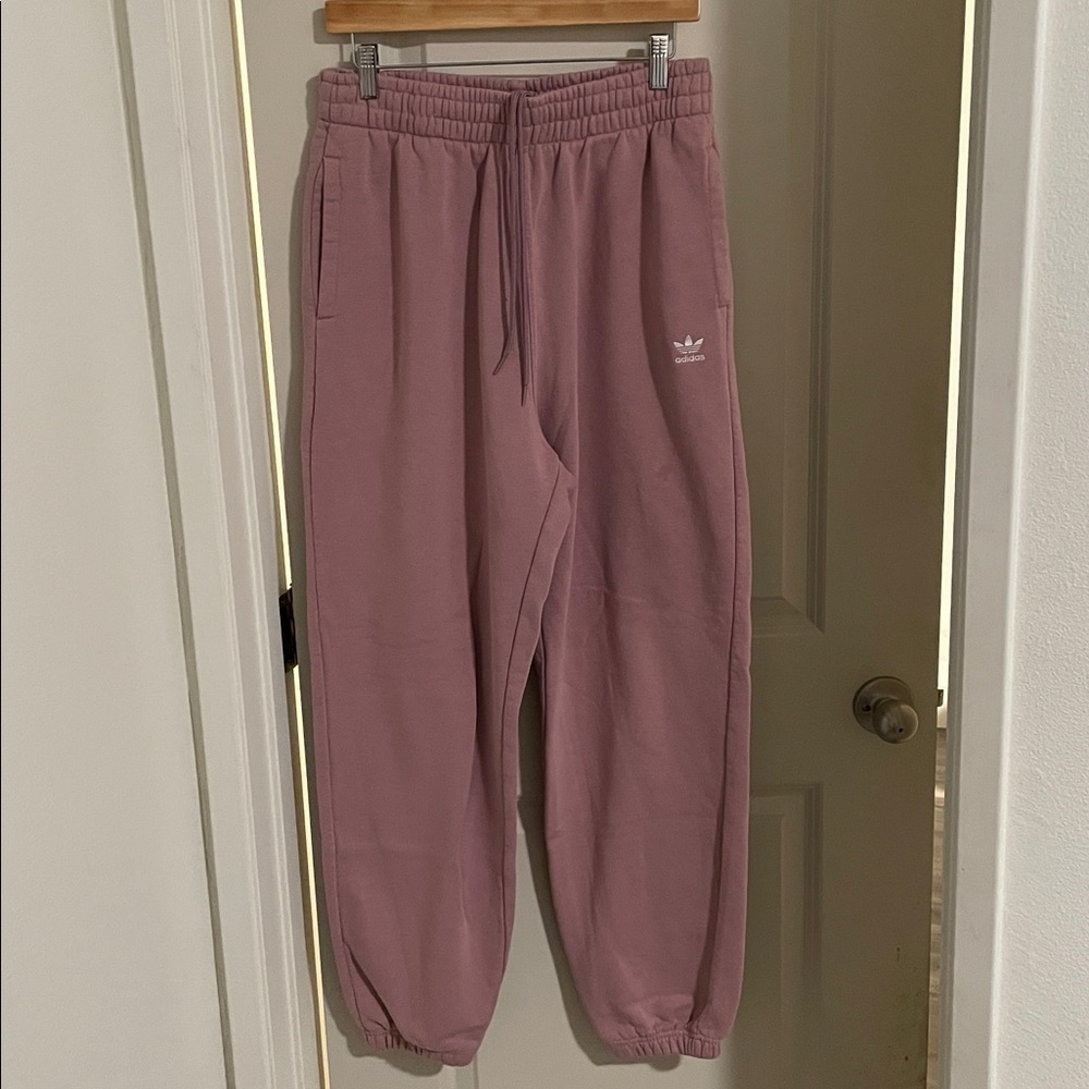 Adidas Mauve Joggers with Logo